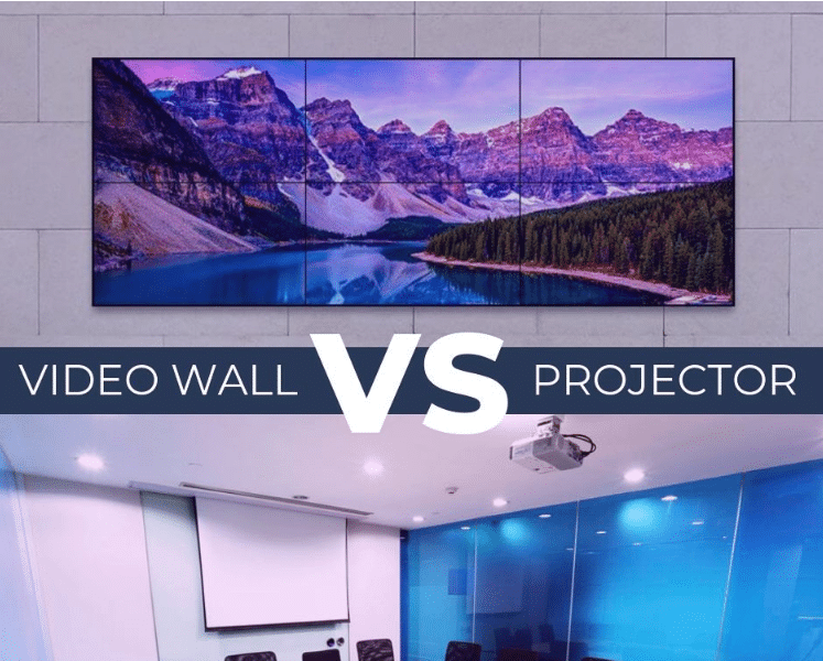 Video walls, projectors